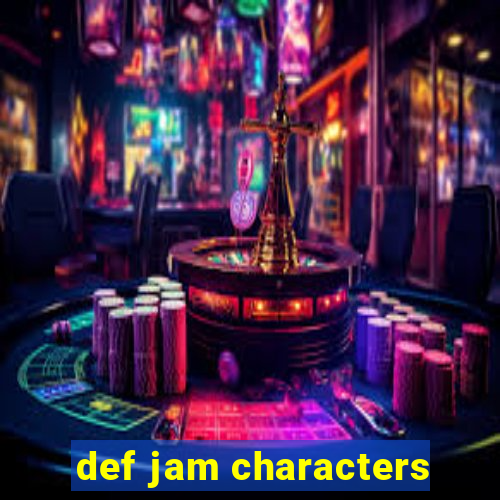 def jam characters